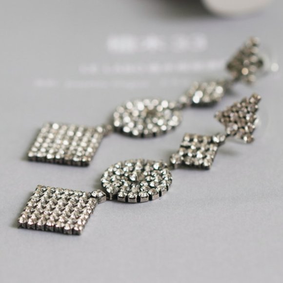 DANNIJO Crystal Fetch Drop Earrings - Picture 2 of 9